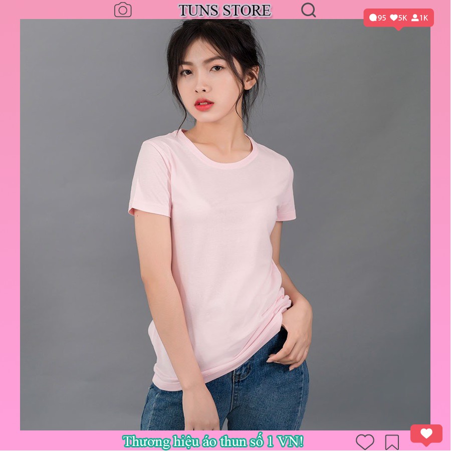 Áo Thun Trơn Nam Nữ Basic Tee Ngắn Tay Vải Cotton Thoáng Mát - TUNS STORE | BigBuy360 - bigbuy360.vn