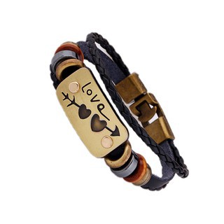 Set 2 Vòng Tay Da Nhiều Lớp Cho Cặp Đôi hót nhất