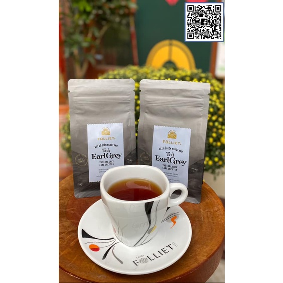 Trà Earl Grey Hữu Cơ Organic Folliet 100gr