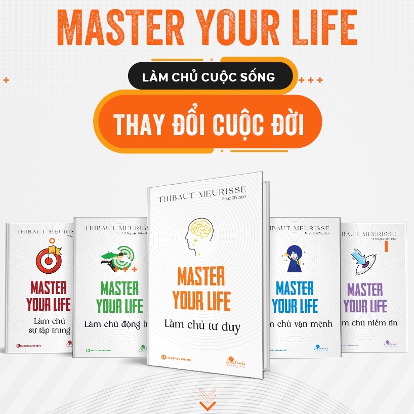Sách - Trọn bộ 5 cuốn Master Your Life: Làm chủ vận mệnh, thay đổi cuộc đời