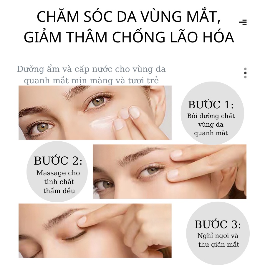 Mặt nạ mắt SADOER 2 miếng 1 gói, chống nhăn, Mask chống lão hóa, mặt nạ dưỡng mắt giảm quầng thâm