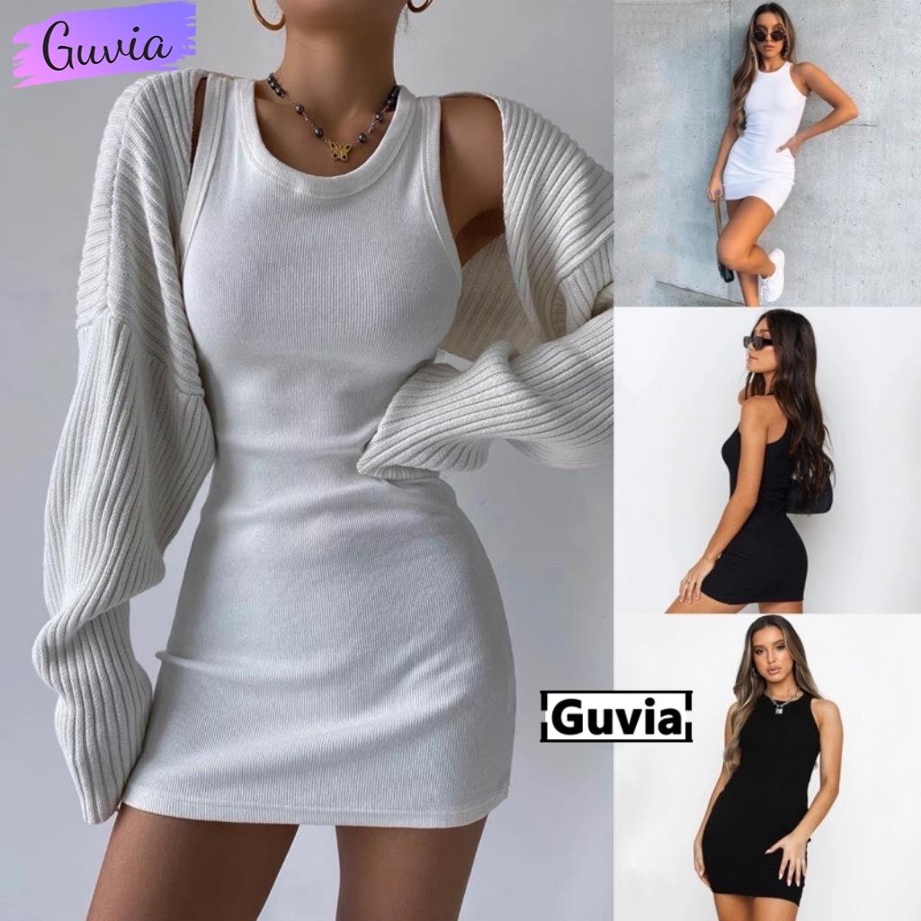 Đầm Váy Body BA LỖ SEXY Gợi Cảm Chất Thun Gân Tốt Mặc Đẹp GUVIA | WebRaoVat - webraovat.net.vn