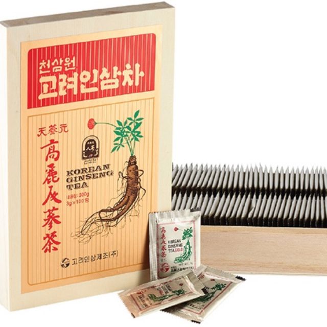 Trà sâm hộp gỗ Hàn Quốc 300g