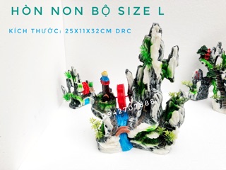 Mô hình núi đá hòn non bộ trang trí bể cá