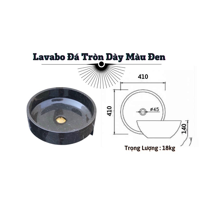 Bồn Rửa Mặt - Lavabo Tròn Dày Cao Cấp | BigBuy360 - bigbuy360.vn