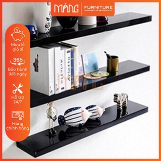 Bộ 3 thanh kệ treo tường 30cm gỗ cn cao cấp ktt01