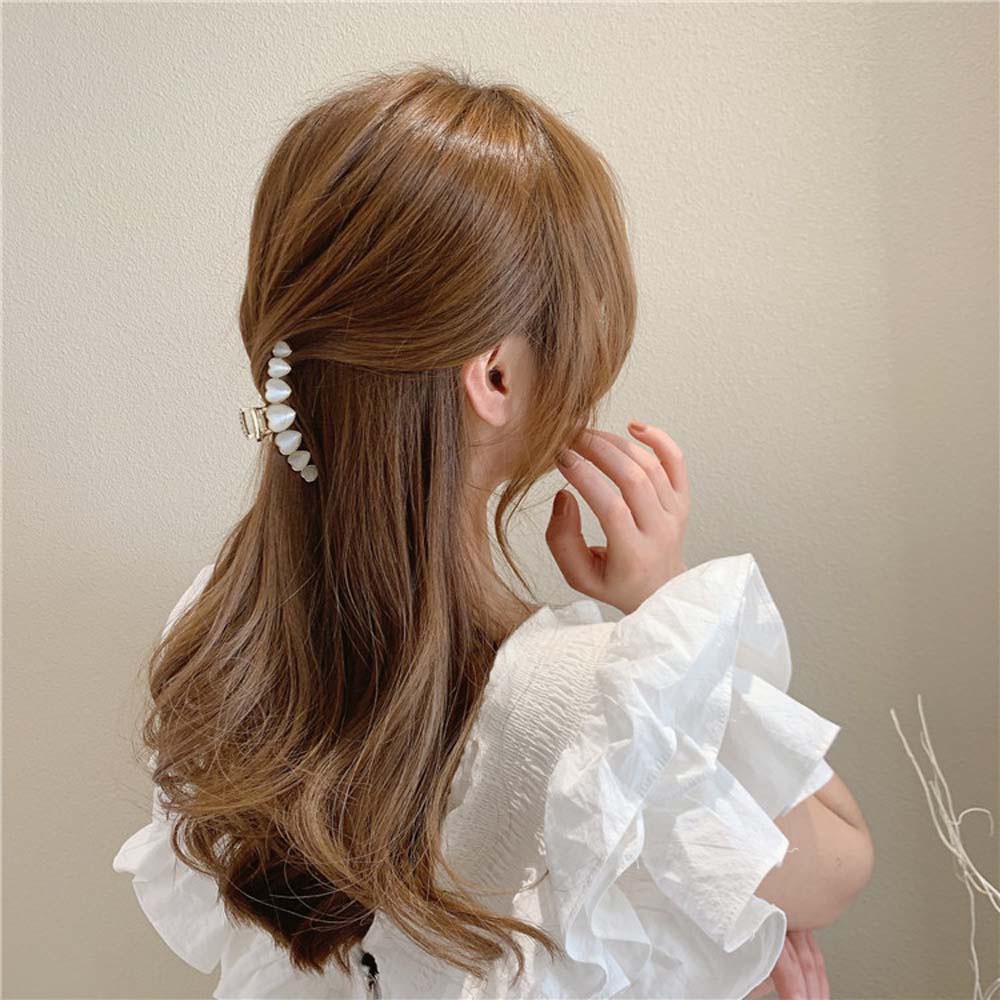 Kẹp Tóc Họa Tiết Trái Tim Bằng Hợp Kim Phong Cách Hàn Quốc Thời Trang Cho Nữ