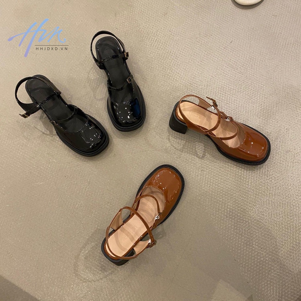 Giày Cao Gót Mary Jane Mũi Nhọn Thời Trang Mùa Hè 2022 Dành Cho Nữ