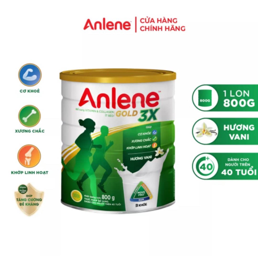 DATE 2024- Sữa bột Anlene Movepro Vani 800g