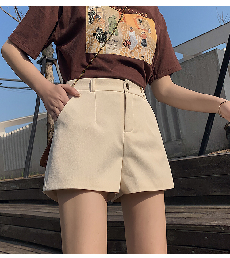 Quần Short Chữ A Lưng Cao Dáng Rộng Thời Trang Xuân Hè 2021 Cho Nữ | BigBuy360 - bigbuy360.vn