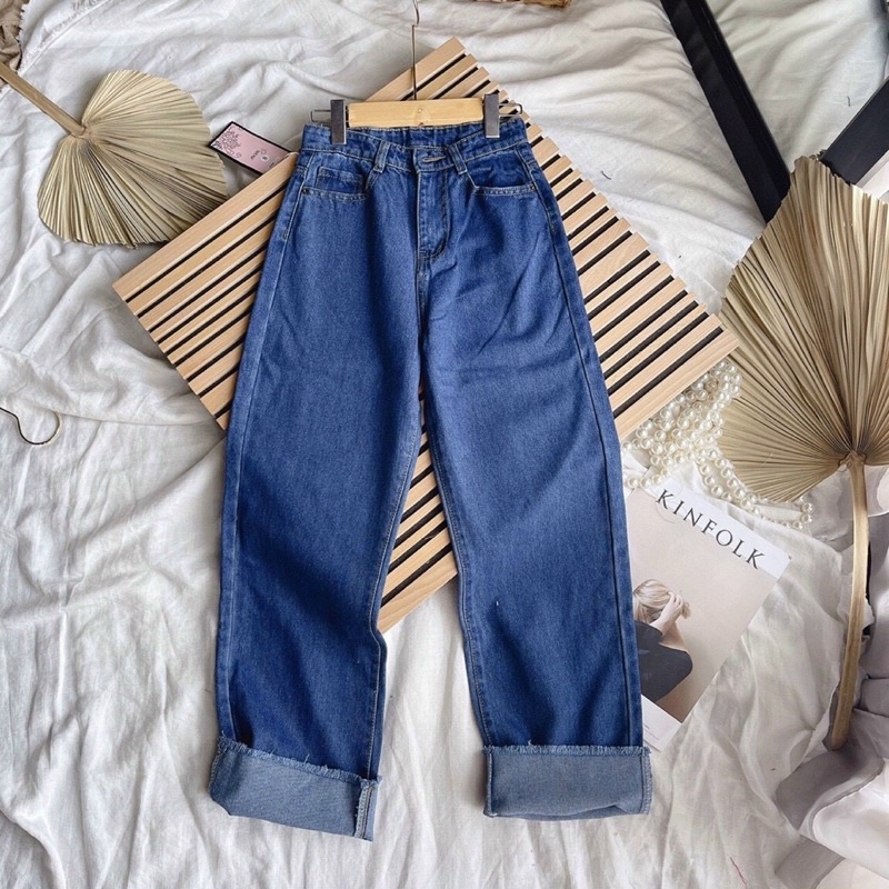 Quần jeans lật lai tôn dáng