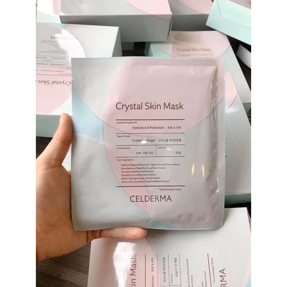 MẶT NẠ DƯỠNG DA CELDERMA CRYSTAL SKIN MASK - Tách Lẻ (1 Miếng)