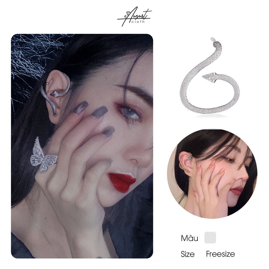 [Augustcloth | AugustJewelry] Bông tai/ Hoa tai hợp kim rắn phong cách Hàn Quốc