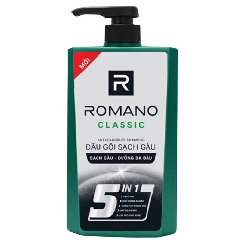 Dầu gội sạch gàu hương nước hoa Romano 650g