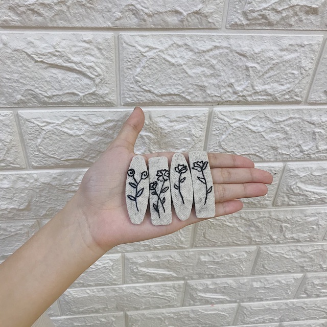 Kẹp tóc thêu tay Handmade