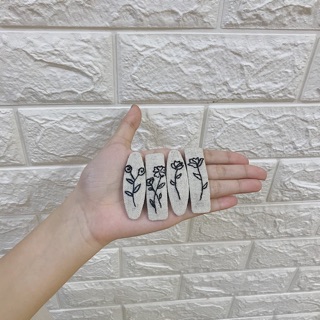 Kẹp tóc thêu tay Handmade