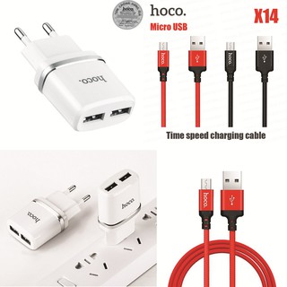|CHÍNH HÃNG| BỘ CÓC CÁP SẠC NHANH MICRO SIÊU BỀN HOCO - CÓC C12 & CÁP X14