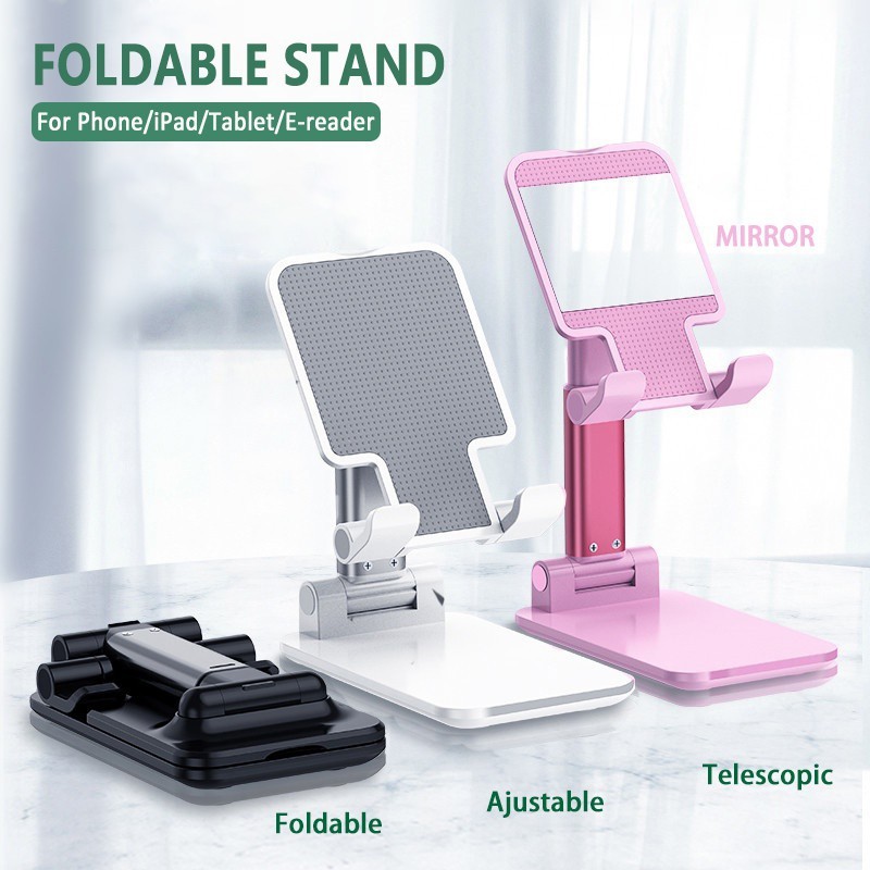 Universal Cellphone holder Foldable Desk Phone stand Telescopic Adjustable Mobile/Pad Stand