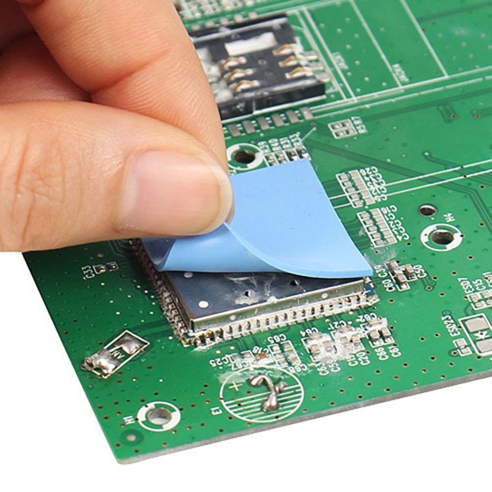 Bộ 100 Miếng Đệm Dẫn Nhiệt Bằng Silicon Kích Thước 10x10x0.5mm Cho GPU VGA IC