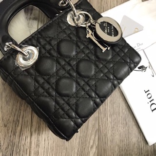 Túi Dior lady khoá bạc