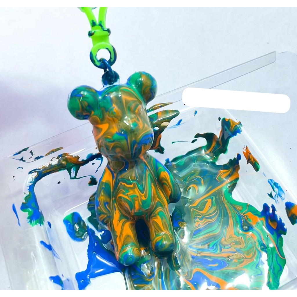 Bộ đồ chơi DIY làm móc khóa Bearrick tô màu nước