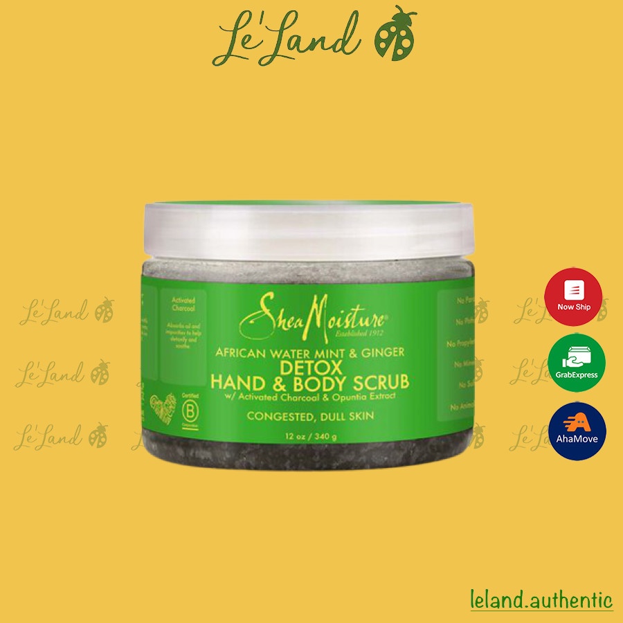 Bill US - Tẩy tế bào chết toàn thân SheaMoisture Detox Hand and Body Scrub 340g