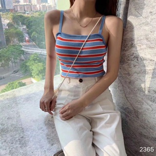 Áo len 2 dây mongtoghi kẻ 2 màu