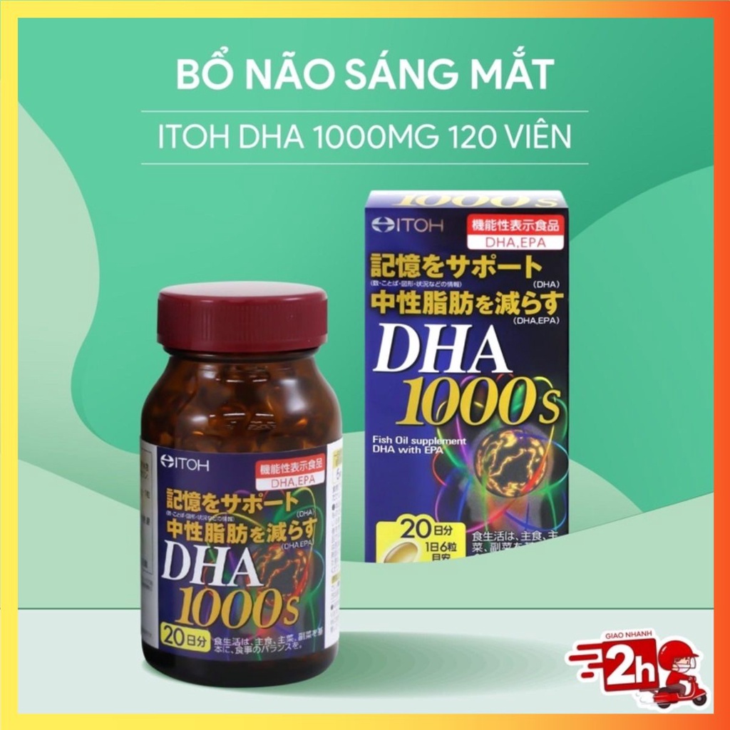 Viên Uống Bổ Não DHA 1000s nhật bản