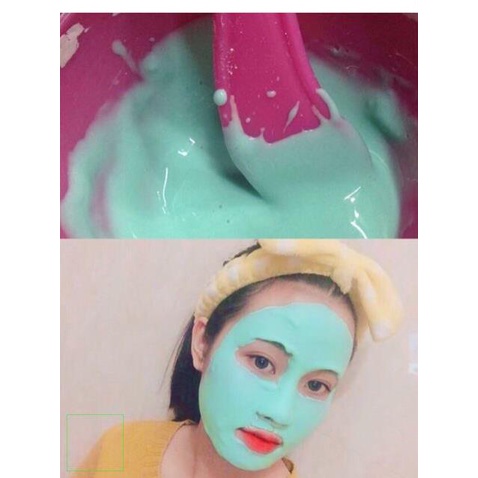 1kg Bột Mask Dẻo Bạc Hà Trà xanh handmade
