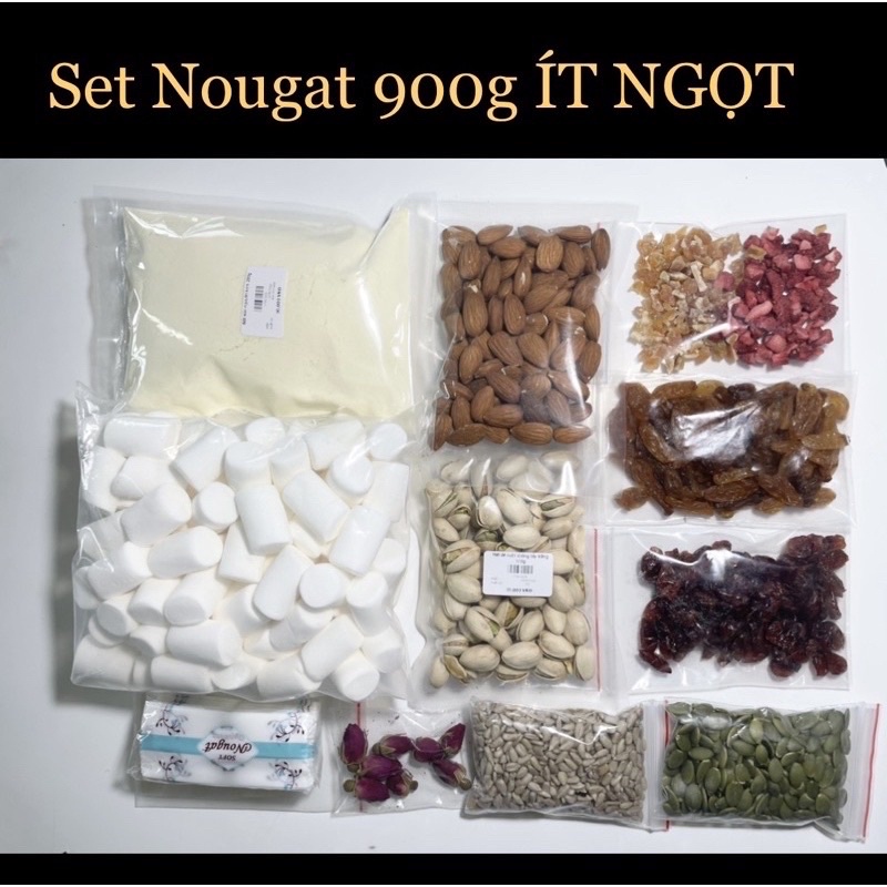 Set kẹo Nougat Ít Ngọt 900g