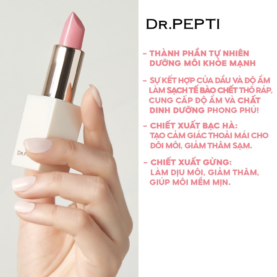 Son Dưỡng Môi Căng Mọng Dr Pepti Volume Essential Lip Plumper 3.3g