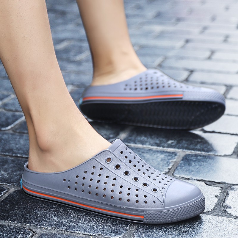 Giày Crocs Mềm Đục Lỗ Thoáng Khí Thời Trang Dành Cho Cặp Đôi