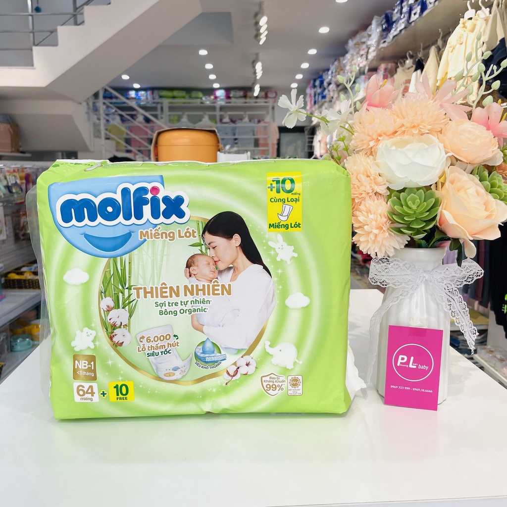 Bỉm Dán/Quần Molfix thiên nhiên đủ size