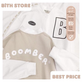 Áo Cardigan BOOMBER Form Rộng, Áo Khoác Nỉ Nữ Mặc Thu Đông Cực Đẹp