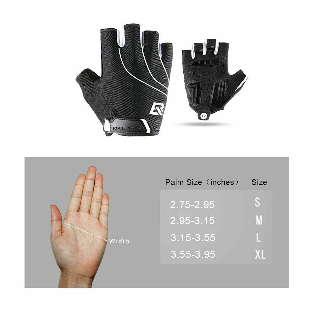 Găng tay xe đạp nửa ngón chống sốc RockBros