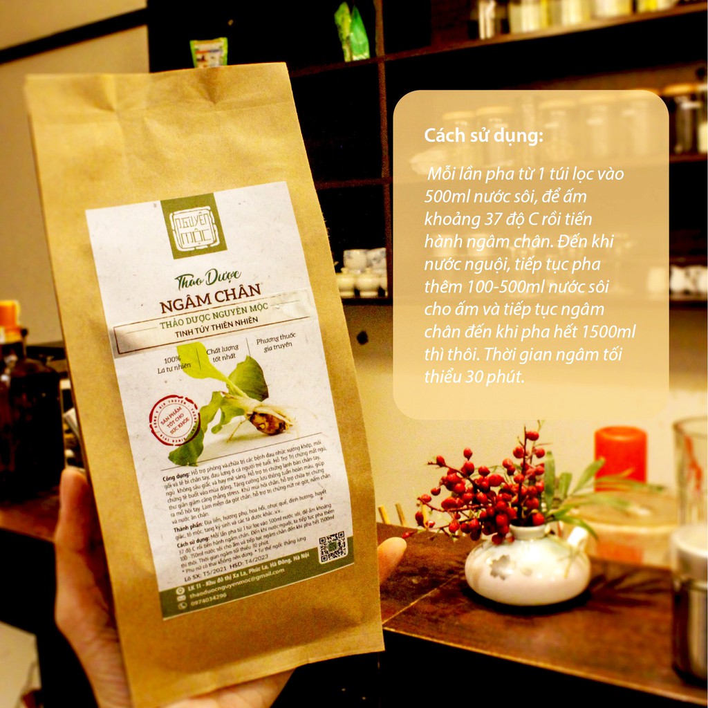 Ngâm chân thảo dược dạng túi lọc Nguyên Mộc hỗ trợ đẩy lùi đau nhức xương khớp cải thiện giấc ngủ ngon khử mùi hôi chân | BigBuy360 - bigbuy360.vn