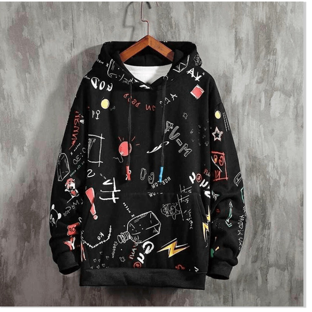 Áo hoodies form to y hình UNISEX HOẠ TIẾT ĐỘC ĐÁO KHANH AN