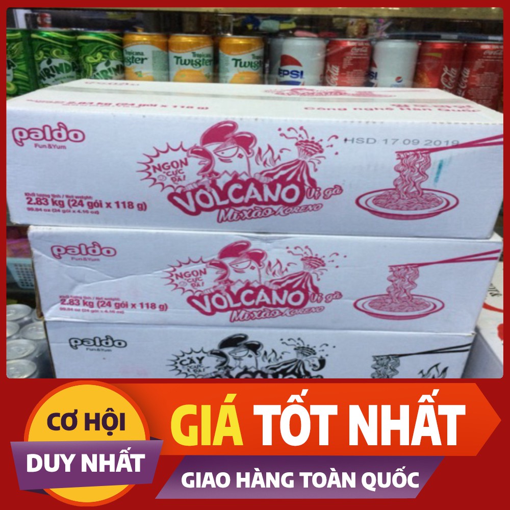 Gói Mì Xào Cay Volcano Koreno Paldo Gà 118g