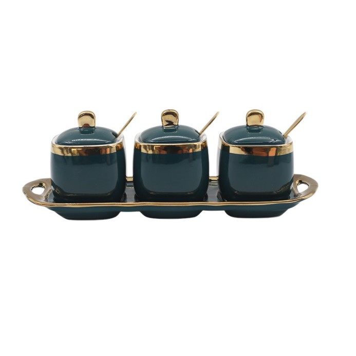 Hũ đựng gia vị sứ 💥CUNTOM💥bộ đựng gia vị  nhà bếp | BigBuy360 - bigbuy360.vn