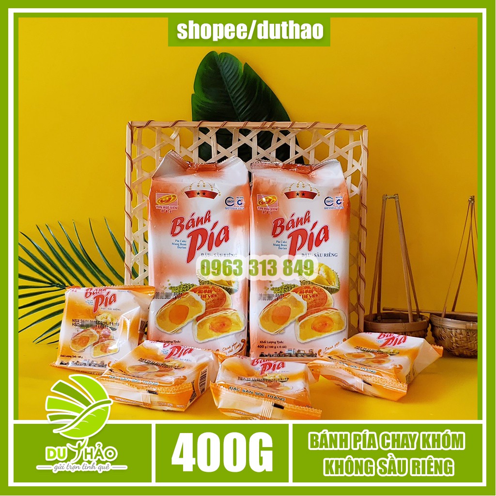 Bánh pía đậu xanh sầu riêng 1 trứng Tân Huê Viên 400g | BigBuy360 - bigbuy360.vn