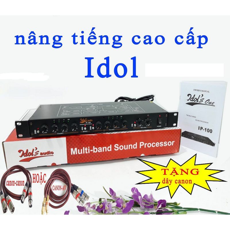 Máy nâng tiếng karaoke IDOL IP-100 chuyên nghiệp tặng dây canon