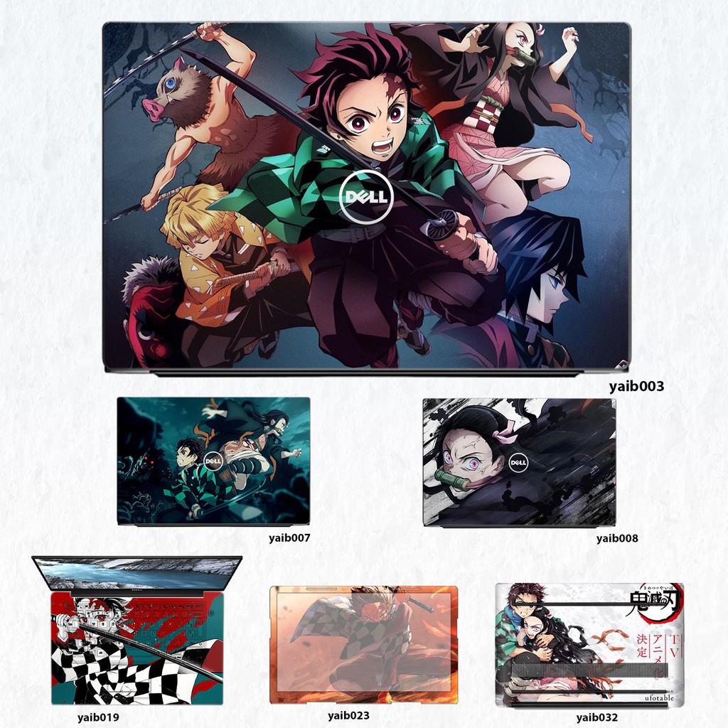 Skin dán Laptop Dell in hình Kimetsu No Yaiba (inbox mã máy cho Shop)