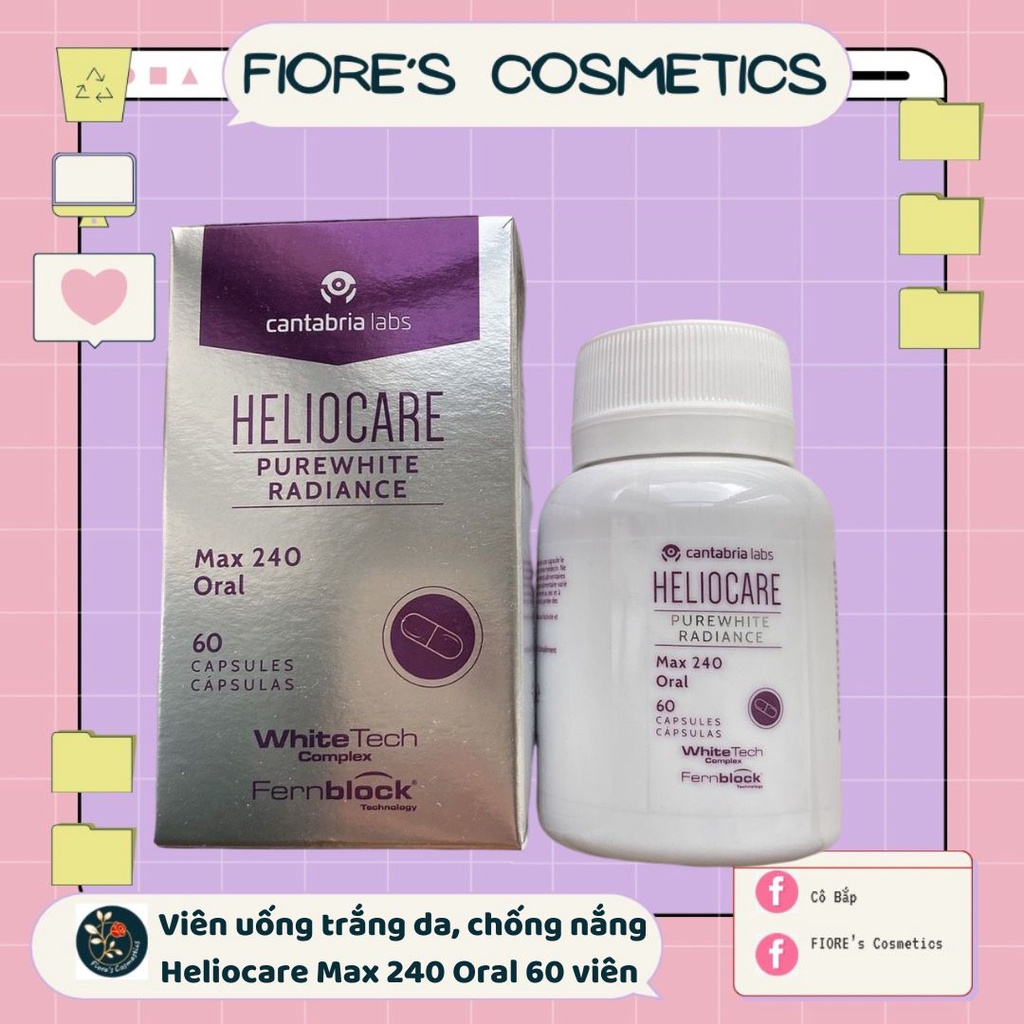 Chống nắng, trắng da Heliocare Purewhite Radiance