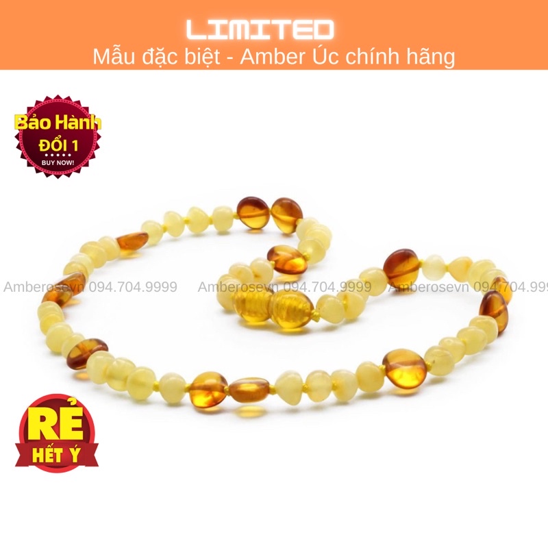 Bộ vòng Amber Úc mẫu Limited cho bé 0-10 tuổi VCABDBs1