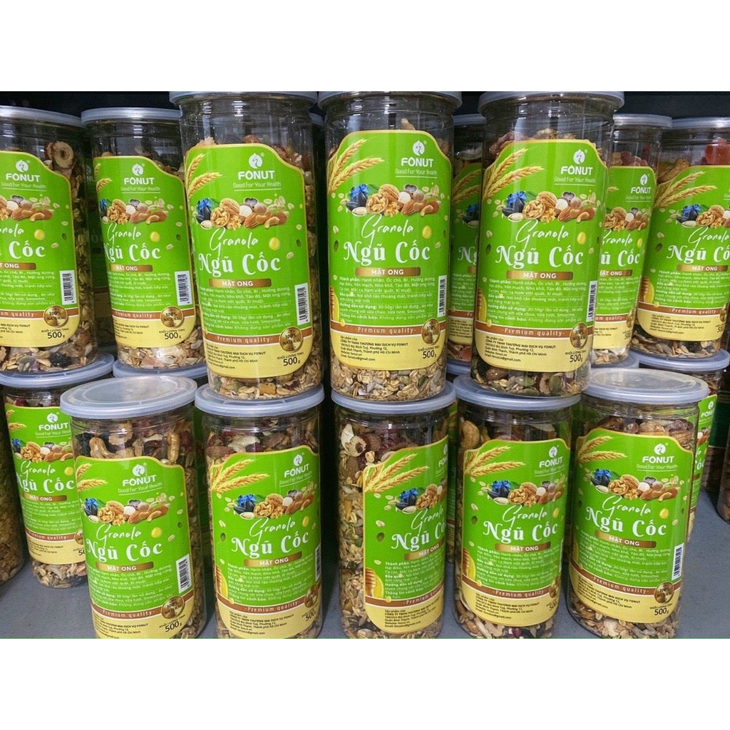 Hạt Mix 13 Loại GRANOLA Siêu Hạt Nhập Khẩu - Hộp 500gram