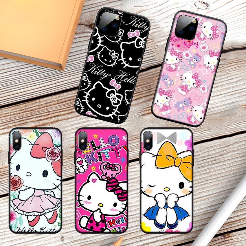 Ốp Điện Thoại Hình Hello Kitty Cho iPhone 13 12 Pro Max Mini XS Max X AC27