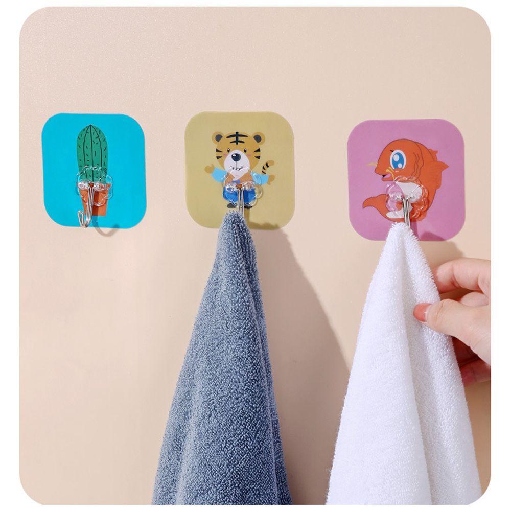 Móc Treo Đồ Dán Tường Không Cần Đục Lỗ Màu Sắc Ngẫu Nhiên