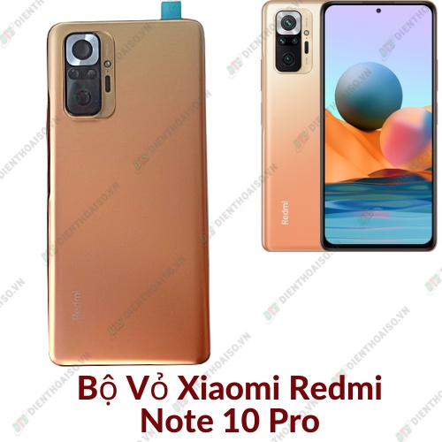 Bộ vỏ xiaomi note 10 pro màu gold và đen