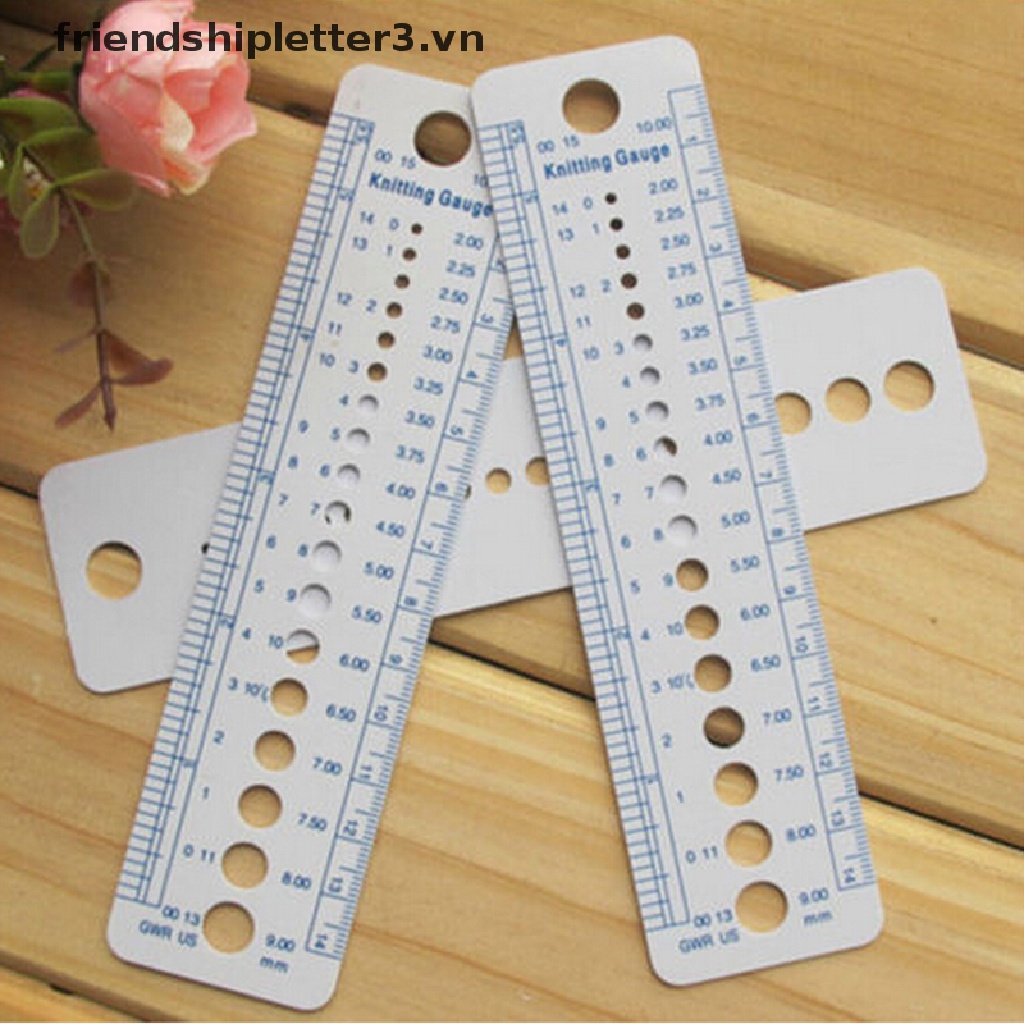 1 Cây Thước Đo cm (Kích Thước US UK Canada) 2-10mm Mới