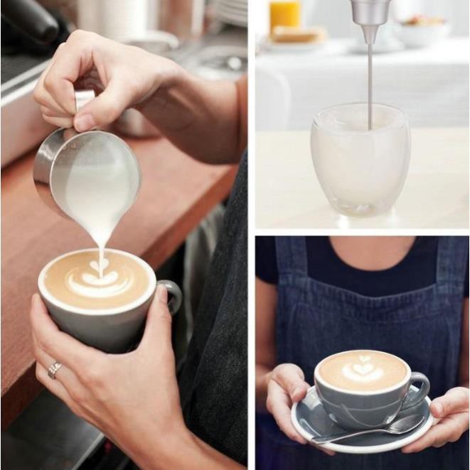 Máy đánh bọt cafe, tạo bọt sữa, làm cà phê bọt biển, cà phê trứng - có dây sạc điện